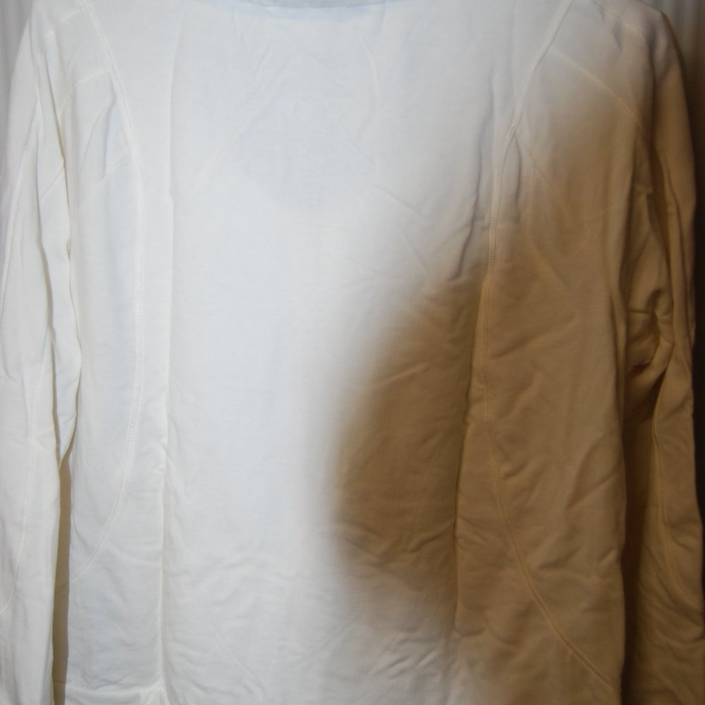 Off White (Eggshell) Zip Up Comfy Jacket - image 3